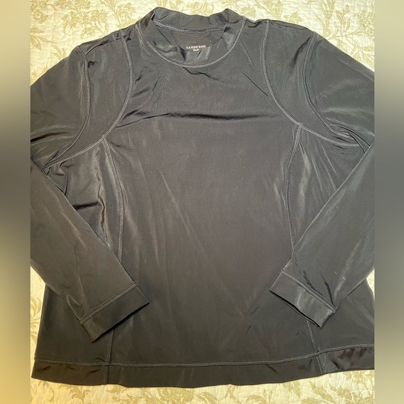 Lands End Rash Guard Swim SPF Sun Protection Shirt Top, size XL 18 Activewear - Picture 1 of 10